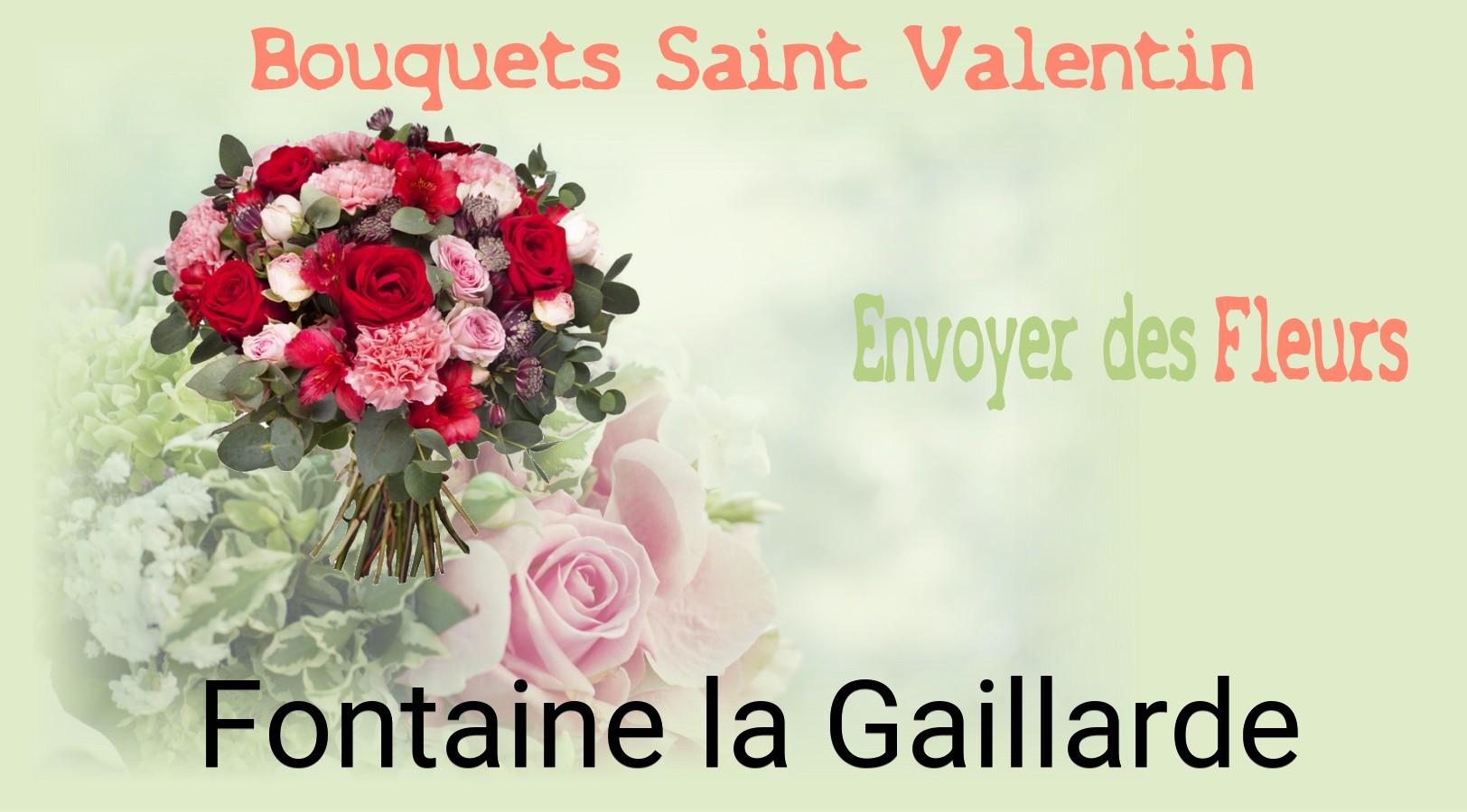 Roses de Saint-Valentin livrées à Fontaine-la-Gaillarde